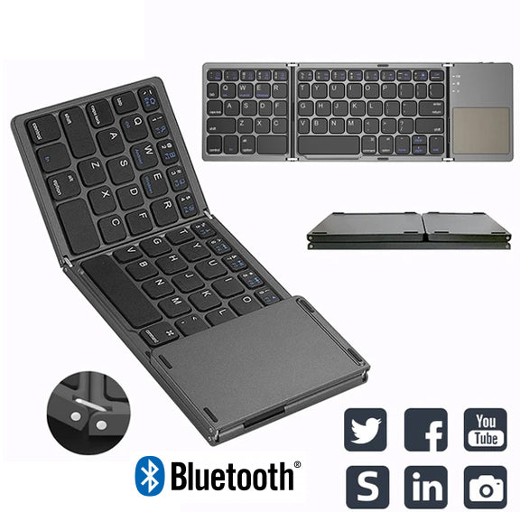 Mini Bluetooth Opvouwbare Toetsenbord met Touchpad